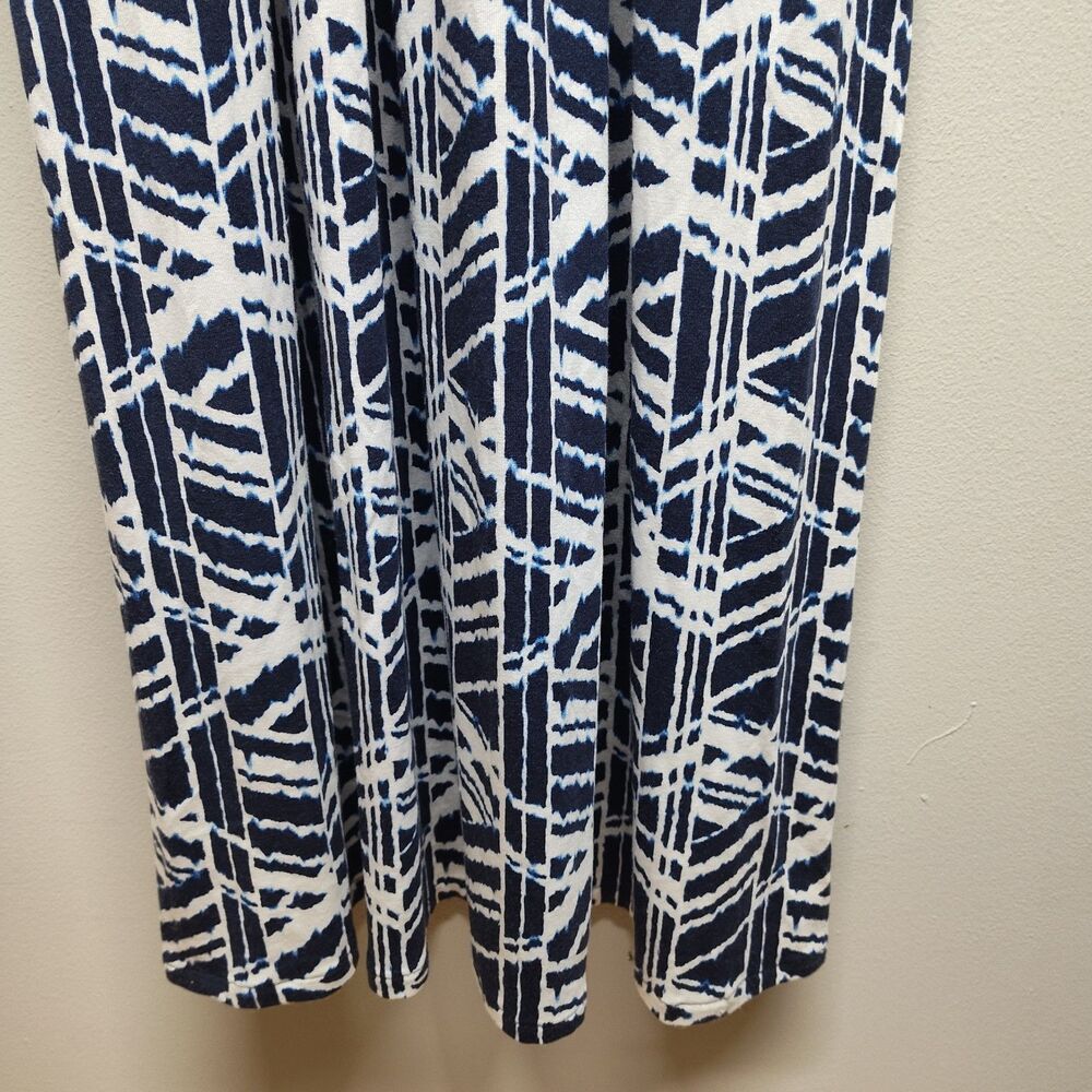 Tart Maxi Dress Women Size S White Blue Jersey Stretch Sleeveless Casual Party - Picture 3 of 8